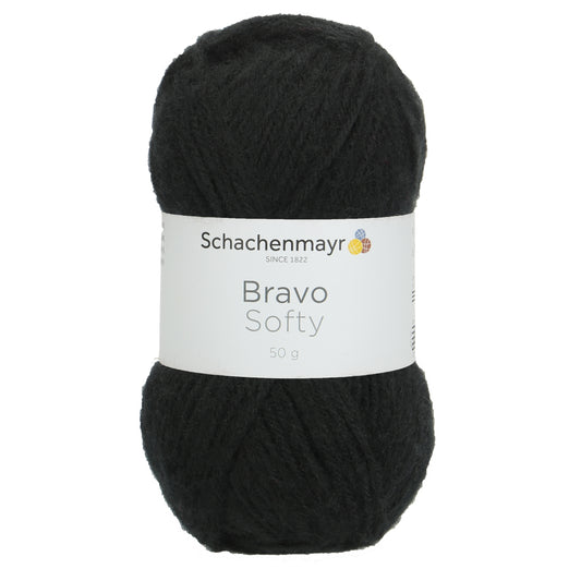 Bravo Softy /Schachenmayr/ 50g #08226 "Melns"