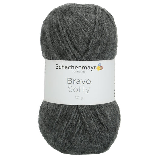 Bravo Softy /Schachenmayr/ 50g #08319 "Tumši pelēks"