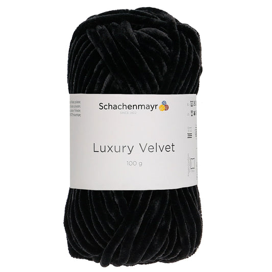 Luxury Velvet /Schachenmayr/ 100g #00099 "Melna aita"