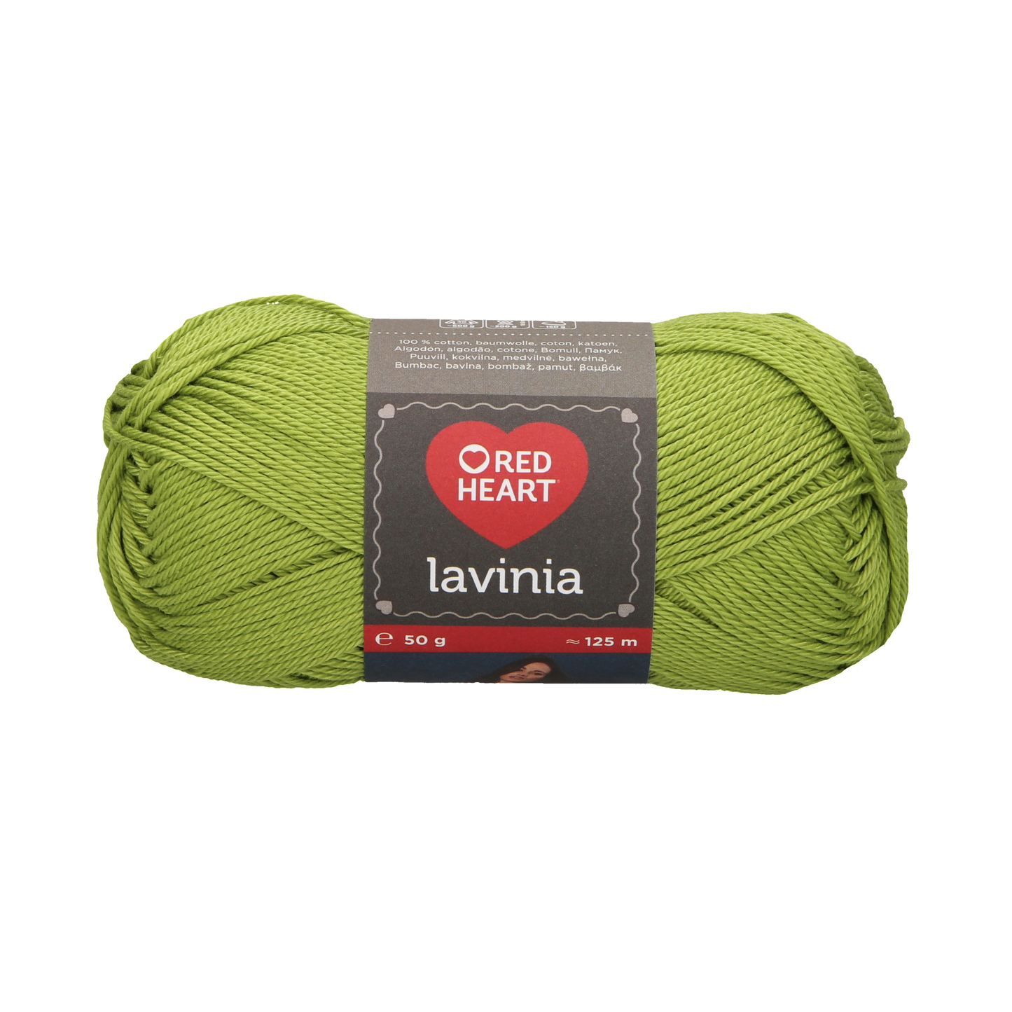Lavinia /Red Heart/ 50g #00013 "Apple Green"