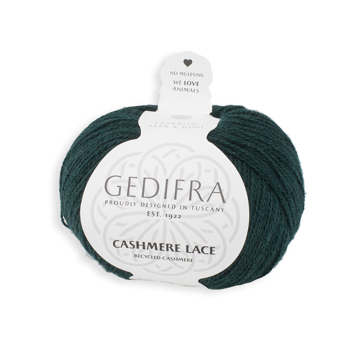 Cashmere Lace /Gedifra/ 25g #02808 "Zaļš"