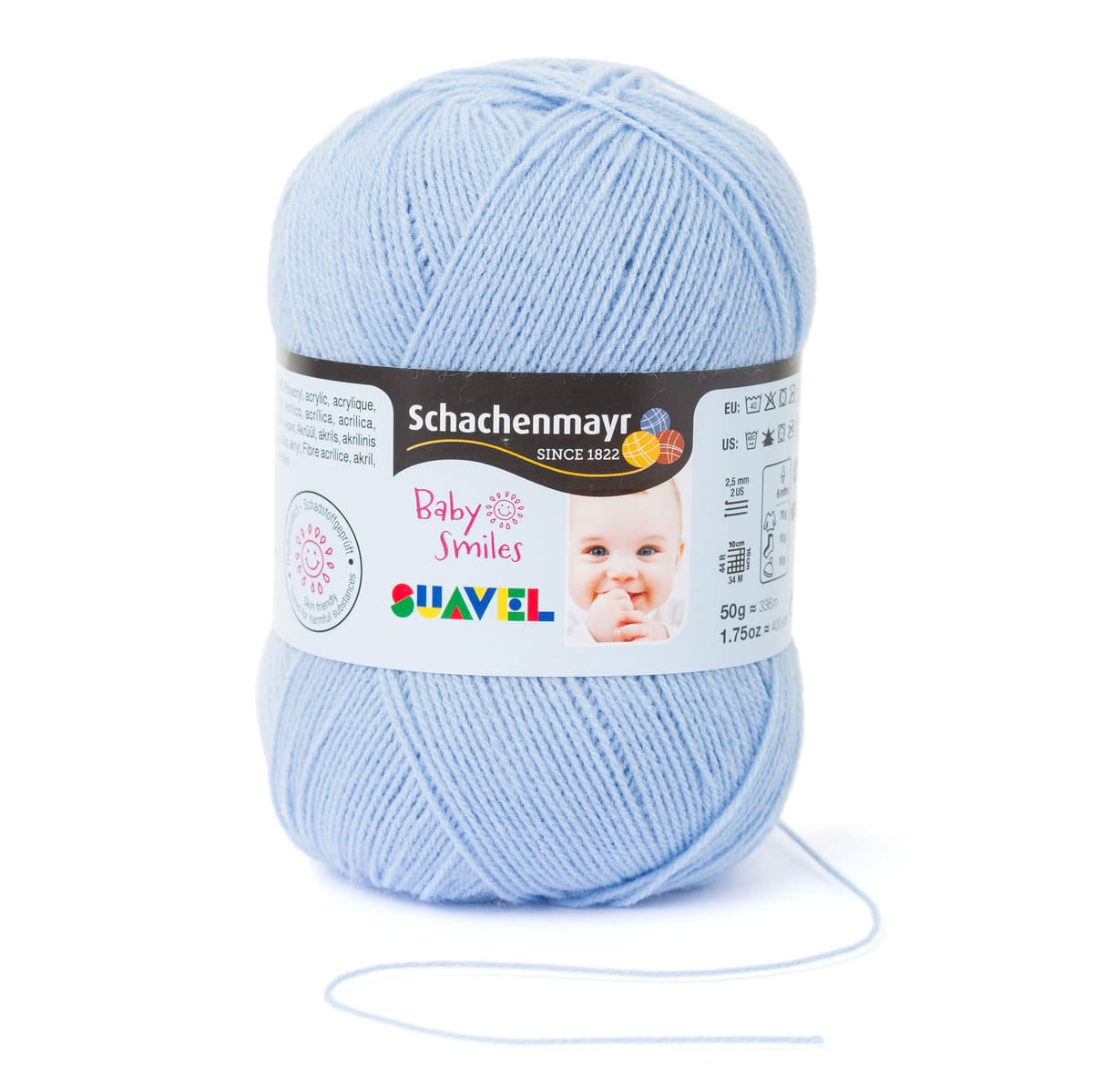 Baby Smiles Suavel /Schachenmayr/ 50g #01054 "Gaiši zils"