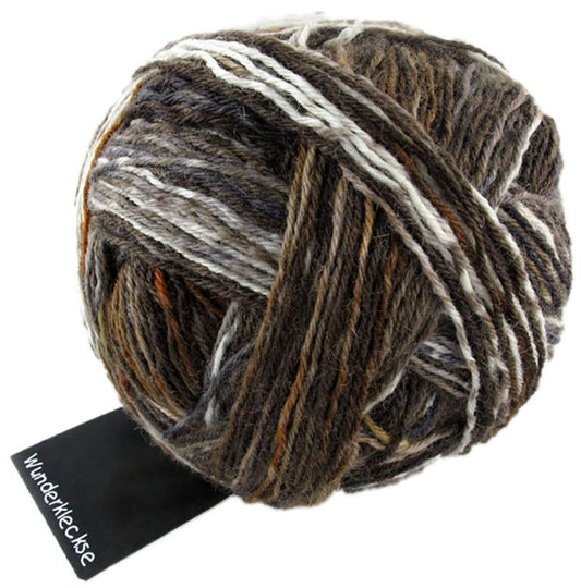 Wunderklecks /Schoppel/ 100g #2151 "Piena rozīnes Lazdu rieksti" 4-diegu zeķu dzija, ar bioloģiski noārdāmu poliesteru