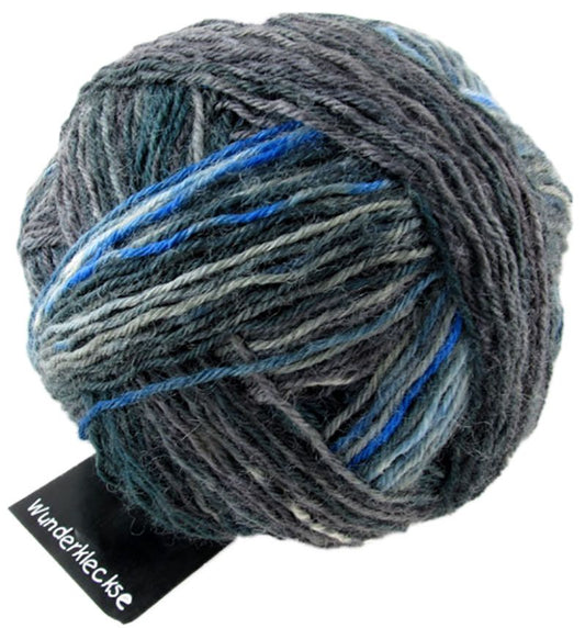 Wunderklecks /Schoppel/ 100g #2150 "Titāniks" 4-diegu zeķu dzija, ar bioloģiski noārdāmu poliesteru
