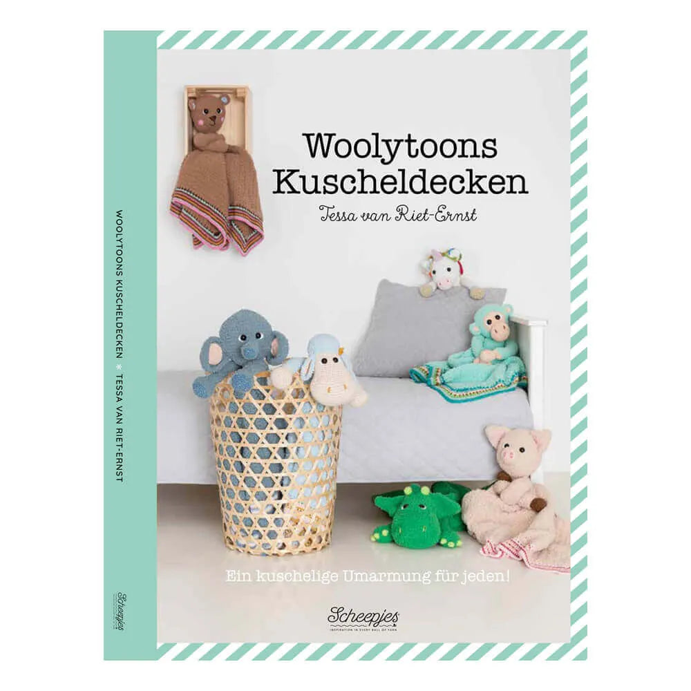 Woolytoons Kuscheldecken by Tessa van Riet rokdarbu žurnāls grāmata, tamborēšana, NL