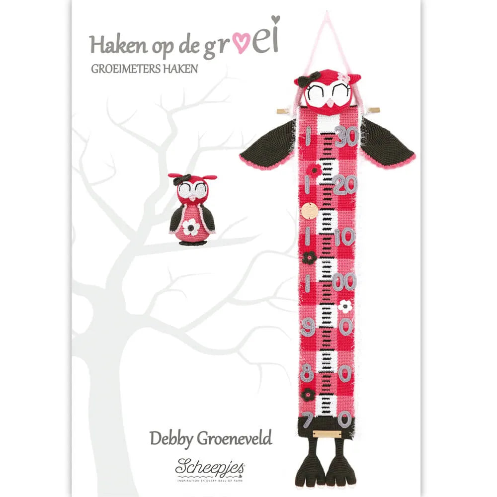 Haken op de groei by Debby Groeneveld rokdarbu žurnāls grāmata, tamborēšana, NL