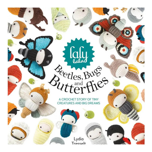Lalylala Beetles, bugs and butterflies - amigurumi tamborēšanas pamācības - grāmata, ENG