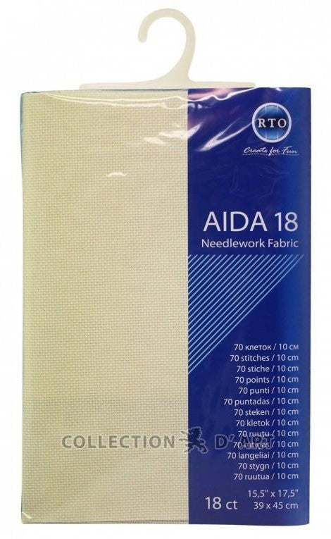 Kanva Aida 18ct, 39 x 45 cm "Bēšs"/RTO