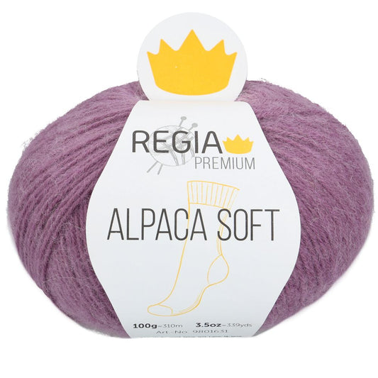 Regia Premium 4-diegu Alpaca Soft 100g #00036 "Maigi violets"