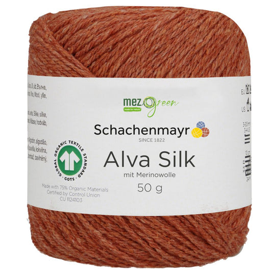 Alva Silk /Schachenmayr/ 50g #00025 "Terrakota"