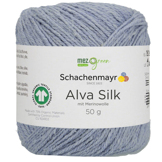 Alva Silk /Schachenmayr/ 50g #00053 "Mākoņi"