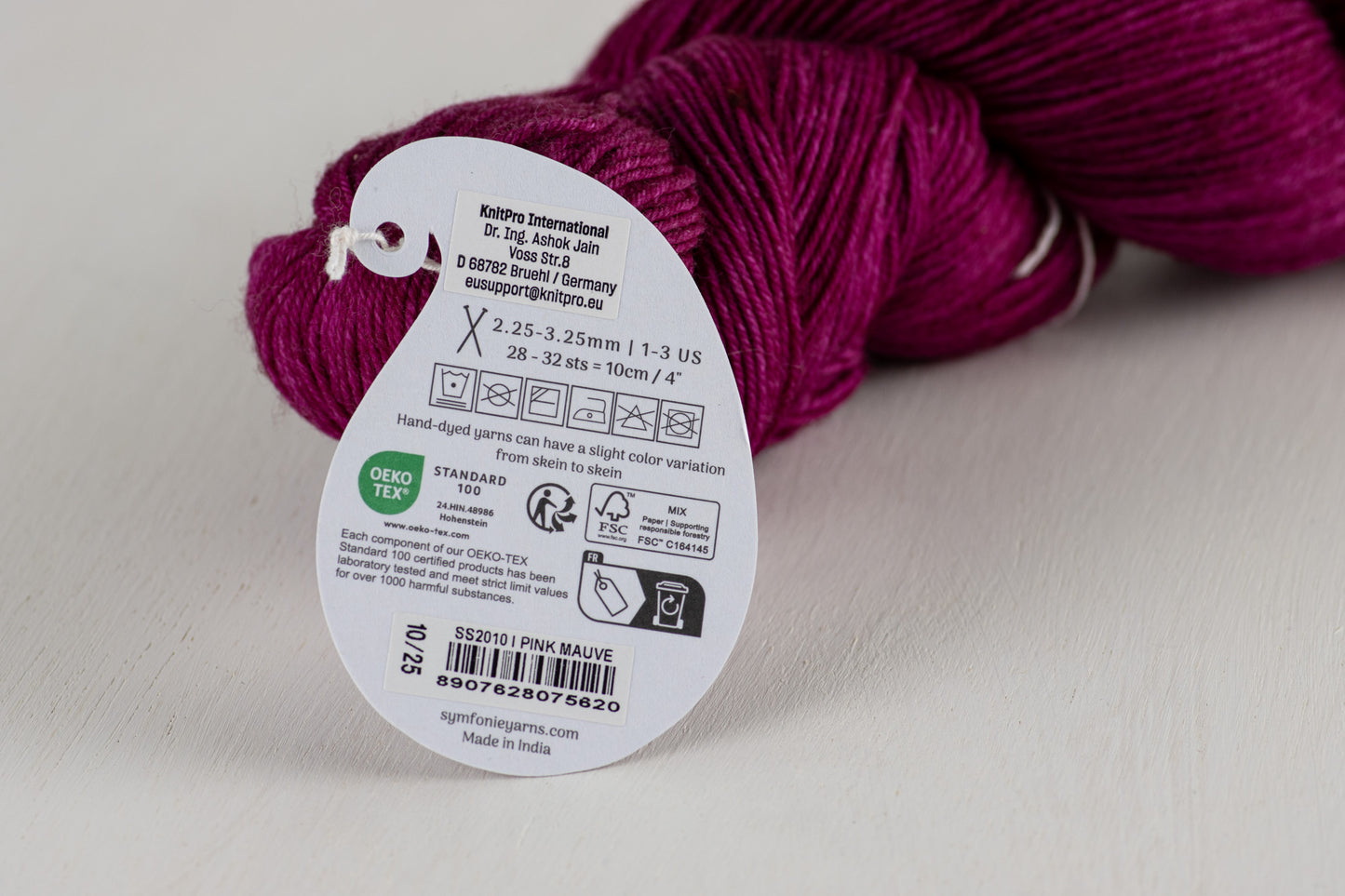 Symfonie Terra 4-ply 100g #SS2010 "Dark fuchsia pink"