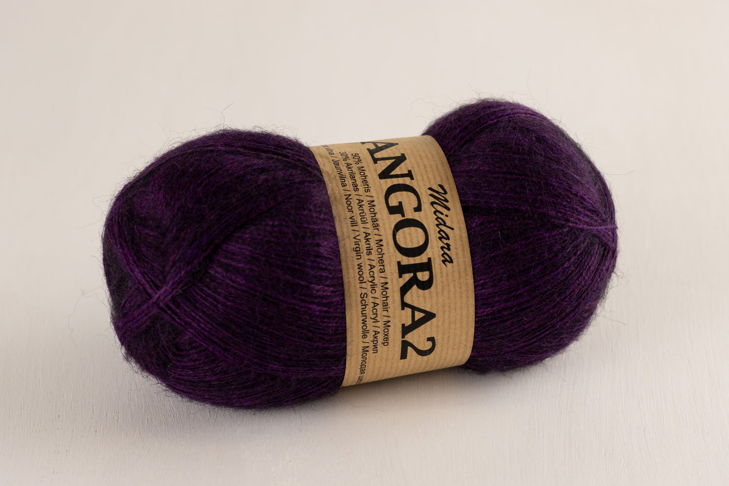 Angora 2 /Midara/ 100g #750 "Ere tume lilla fuksiaroosaga"