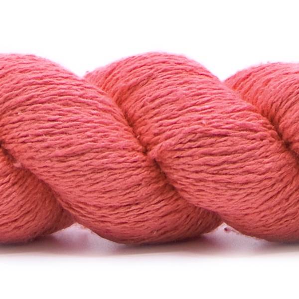 Spun Silk World BOURETTE SILK Nm 7/2 50g #0124 "Spicy Coral"