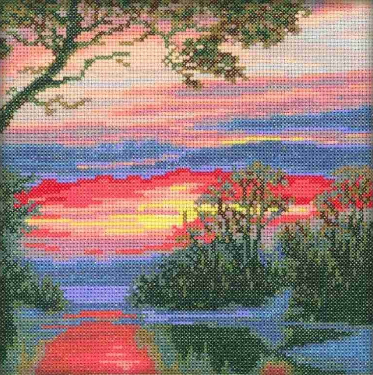 Rīts - izšūšanas komplekts /RTO/ 15 x 15 cm