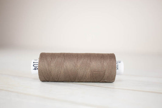 Sewing thread Drima No.120, 100% Polyester, 500m #00104 "Brown"