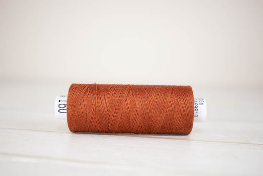 Sewing thread Drima No.120, 100% Polyester, 500m #00160 "Rust red"