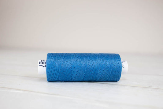 Sewing thread Drima No.120, 100% Polyester, 500m #00487 "Blue"