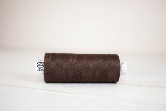 Sewing thread Drima No.120, 100% Polyester, 500m #00604 "Dark brown"