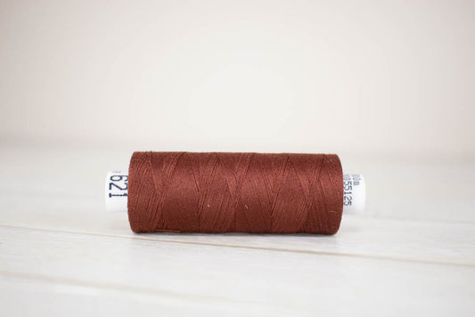 Sewing thread Drima No.120, 100% Polyester, 500m #00621 "Brown"