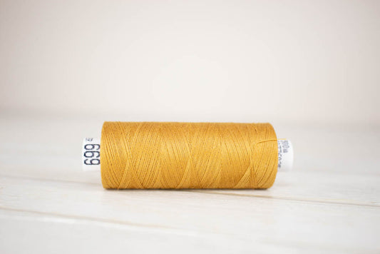 Sewing thread Drima No.120, 100% Polyester, 500m #00669 "Mustard yellow"