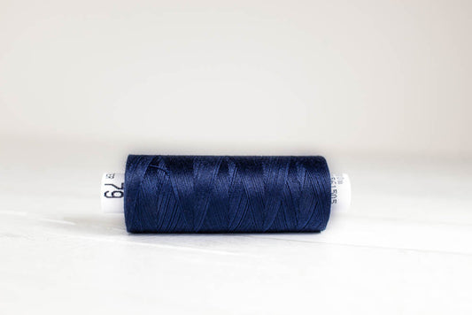 Sewing thread Drima No.120, 100% Polyester, 500m #00079 "Dark blue"