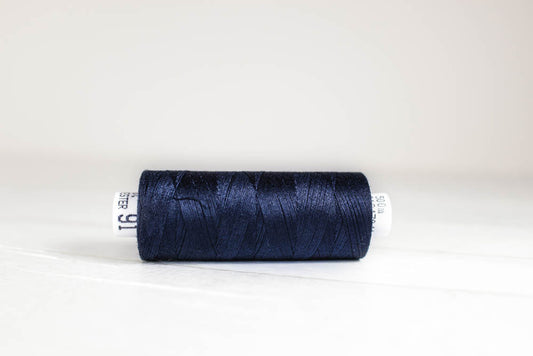 Sewing thread Drima No.120, 100% Polyester, 500m #00091 "Dark blue"