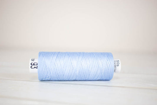 Sewing thread Drima No.120, 100% Polyester, 500m #00093 "Light blue"