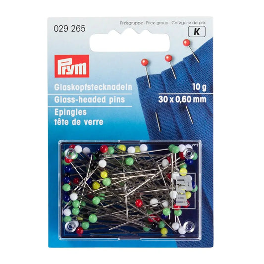 Kniepadatas ar stikla galviņu 10g - 30 x 0,6mm