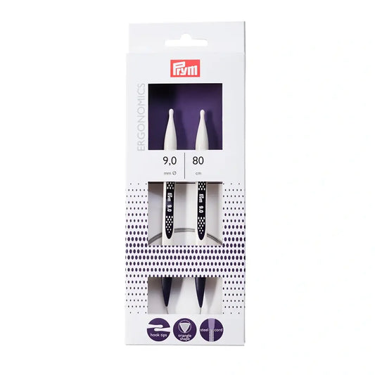 Prym Ergonomics apļa adāmadatas Ø9.00 mm ||80 cm