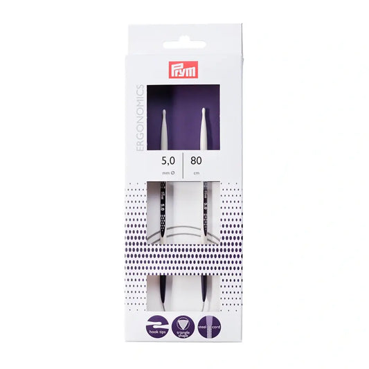 Prym Ergonomics apļa adāmadatas Ø5.00 mm ||80 cm
