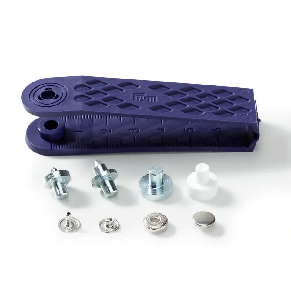 Pogas "Mini" ar instrumentu, 8 mm, 10 gab - sudraba