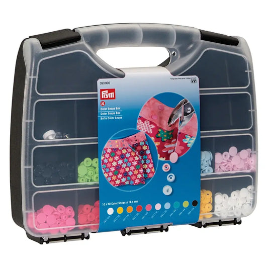 Plastmasas spiedpogu komplekts "Color Snaps" Apaļas Ø12,4 mm 10x30 gab
