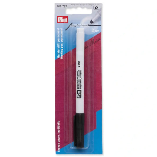 PRYM Permanents marķieris, 2mm, melns
