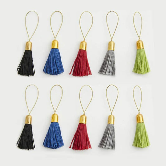 Riņķa valdziņu marķieri "Tassel", 10gab. /KnitPro/ Lantern Moon