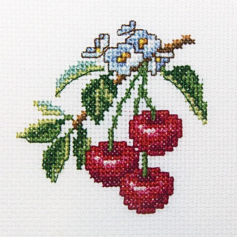 Ķirši - izšūšanas komplekts /RTO/ 10 x 10 cm