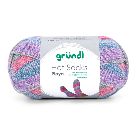 Hot Socks Playa Gründl 4-diegu zeķu dzija ar kokvilnu 100g #06
