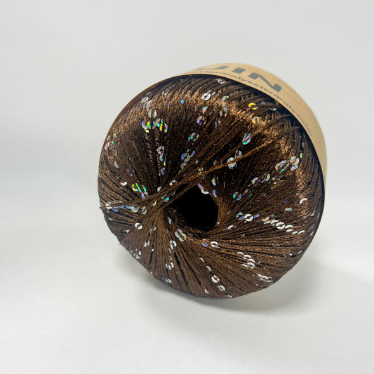 Sequin /Midara/ #890 "Brūns- varavīksnes sudrabs"