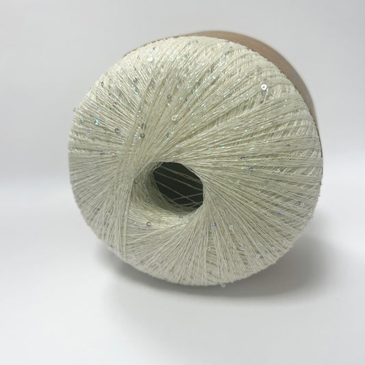 Sequin /Midara/ #020 1350 m "Piena balts-varavīksnes fliteri"