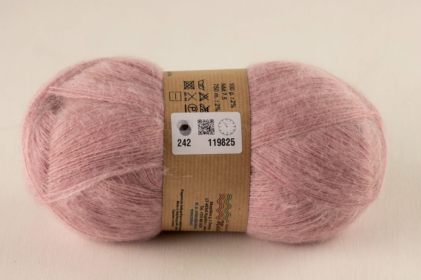 Angora 2 /Midara/ 100g #242 "Soft pink"