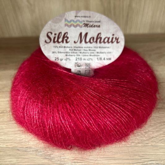 Silk Mohair /Midara/ 25g #150 "Sarkans"