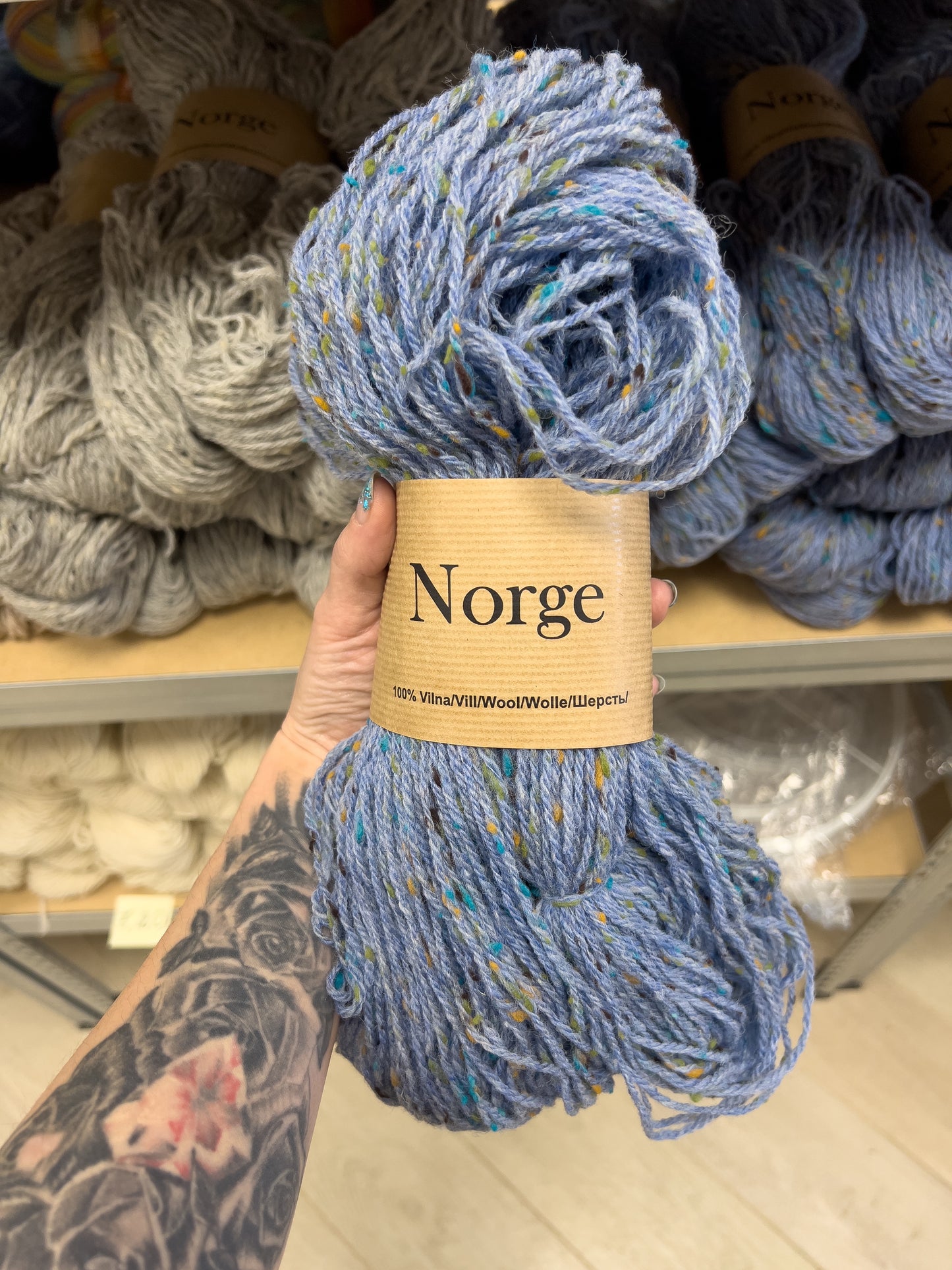 Norra /Midara/ NM: 7/3 100g #531 "Sinine tviid"