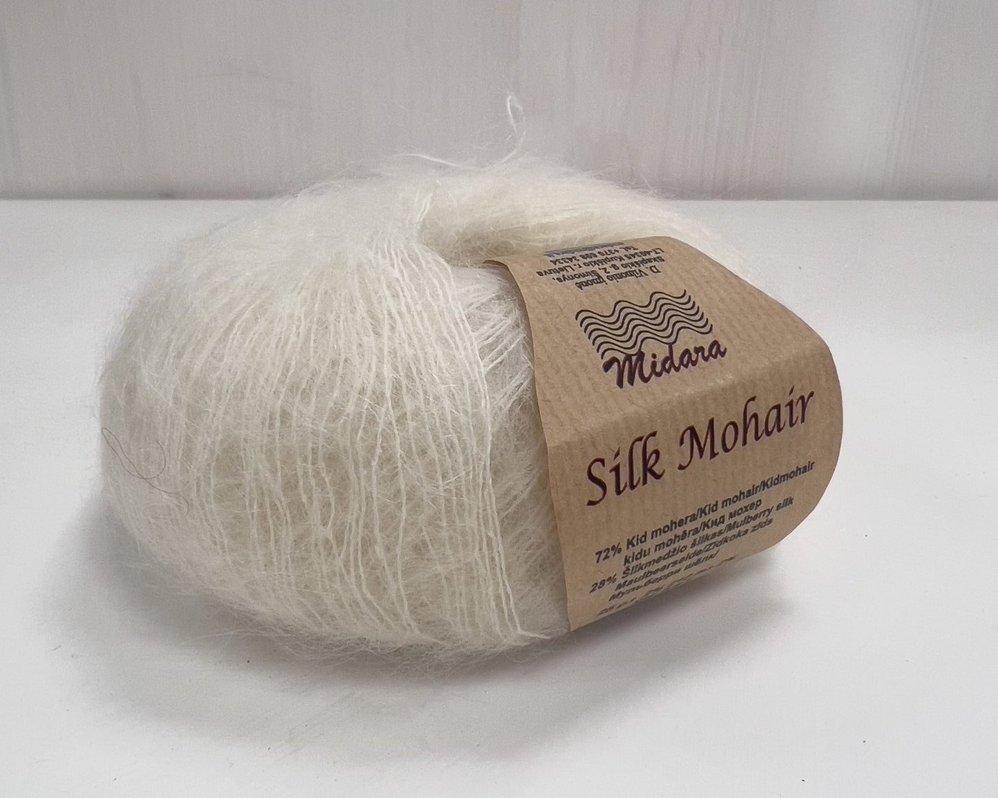 Silk Mohair /Midara/ 25g #025 "Dabīgi balts"