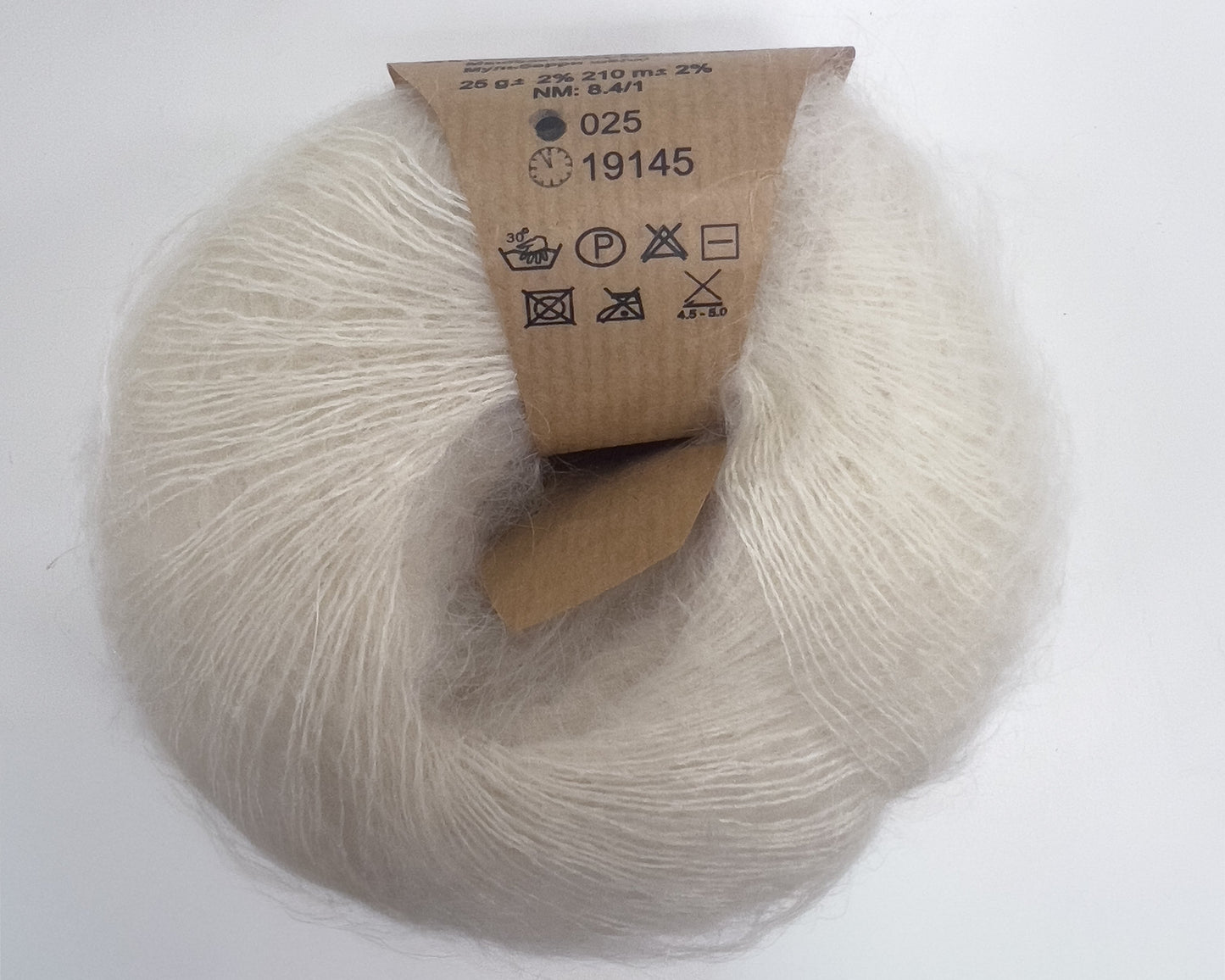 Silk Mohair /Midara/ 25g #025 "Dabīgi balts"