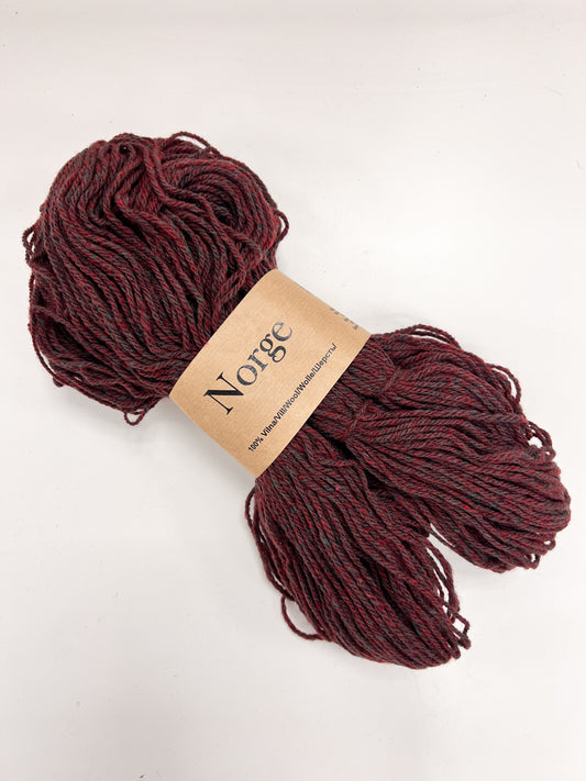 Norge /Midara/ NM: 7/3 100g #891 "Tumši pelēksarkans Mix"