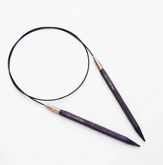 Jadore koka Kubiskās Apļa adāmadatas 80cm / KnitPro