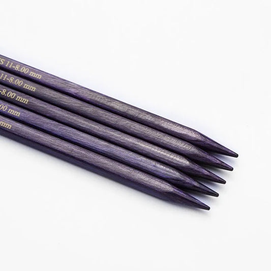 Jadore koka Kubiskās Zeķu adatas 15cm /KnitPro