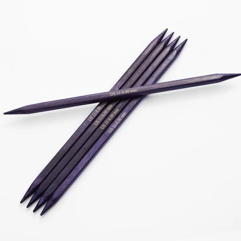 Jadore koka Kubiskās Zeķu adatas 15cm /KnitPro