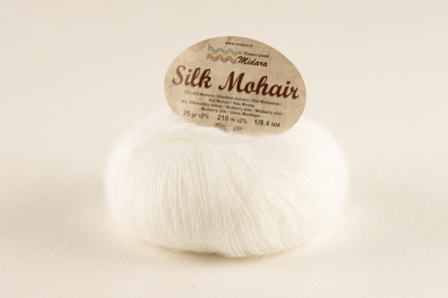 Silk Mohair /Midara/ 25g #010 "White"