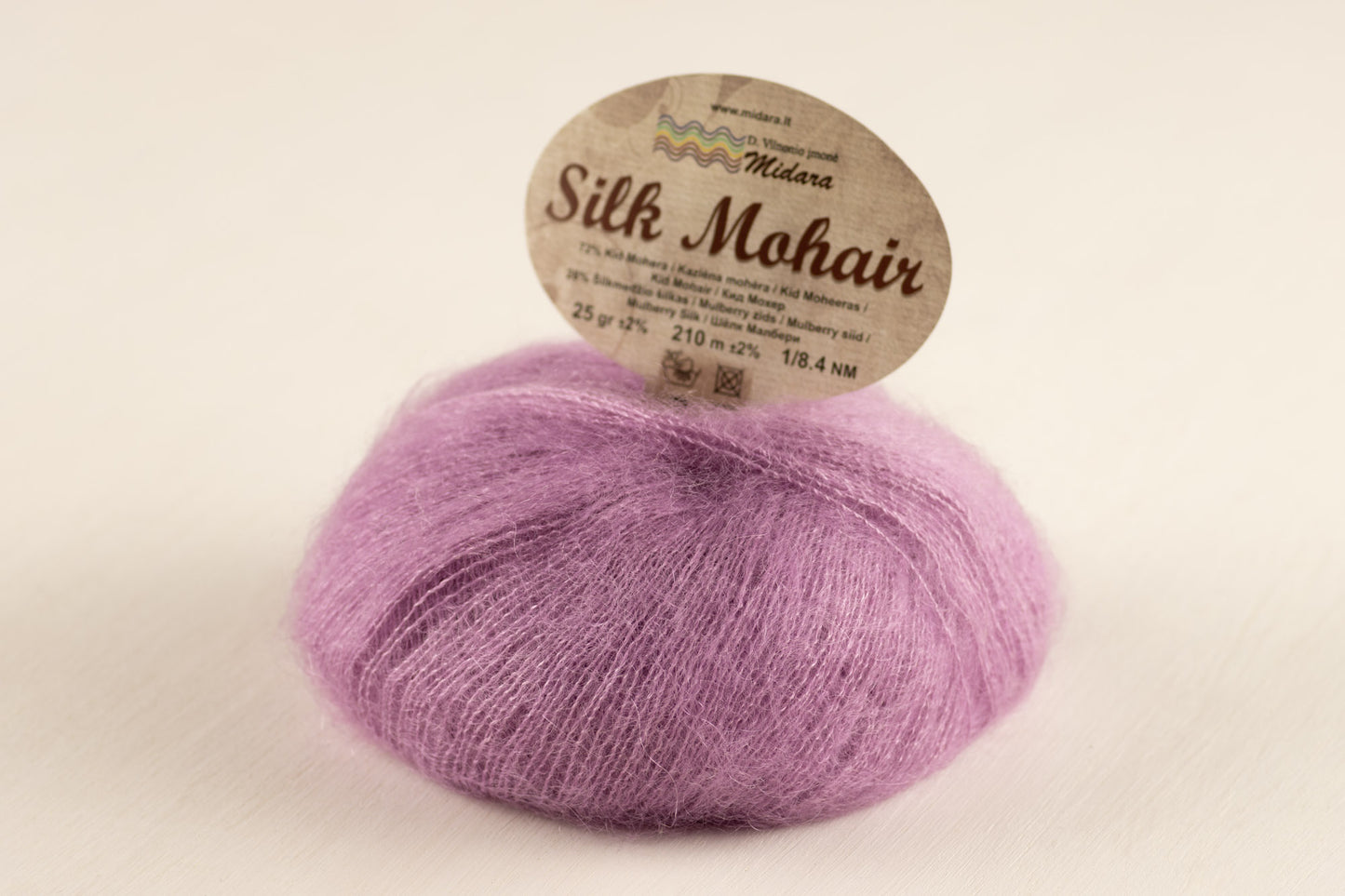 Silk Mohair /Midara/ 25g #769 "Gaišs violeti rozā